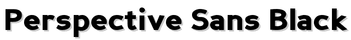 Perspective Sans Black font